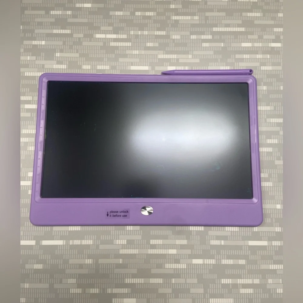 Purple LCD Writing Tablet with Stylus
